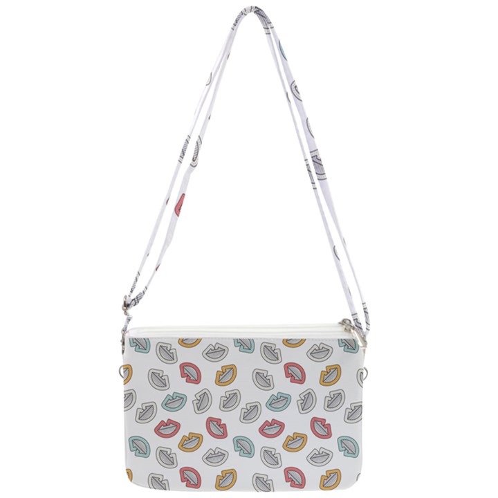 Happy Doodle Laugh Double Gusset Crossbody Bag