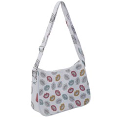 Happy Doodle Laugh Zip Up Shoulder Bag by tmsartbazaar