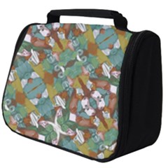 Multicolored Collage Print Pattern Mosaic Full Print Travel Pouch (big)