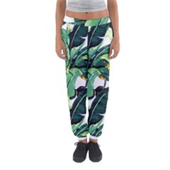 Tropical Banana Leaves Women s Jogger Sweatpants by goljakoff