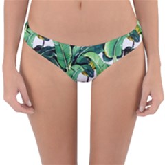 Tropical Banana Leaves Reversible Hipster Bikini Bottoms by goljakoff