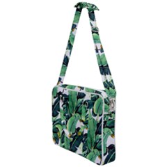 Tropical Banana Leaves Cross Body Office Bag by goljakoff