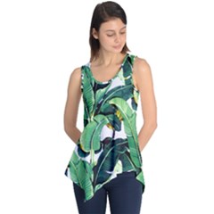 Tropical Banana Leaves Sleeveless Tunic by goljakoff