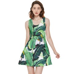 Tropical Banana Leaves Inside Out Reversible Sleeveless Dress by goljakoff