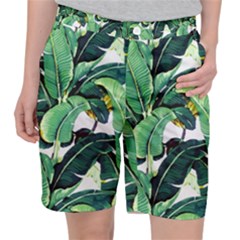 Tropical Banana Leaves Pocket Shorts by goljakoff