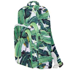 Tropical Banana Leaves Double Compartment Backpack by goljakoff