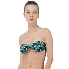 Tropical Banana Leaves Classic Bandeau Bikini Top  by goljakoff