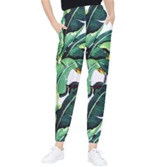 Tropical Banana Leaves Tapered Pants by goljakoff