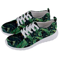 Night Tropical Banana Leaves Men s Lightweight Sports Shoes by goljakoff