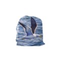 Seagull Flying Over Sea, Montevideo, Uruguay Drawstring Pouch (Small) View2