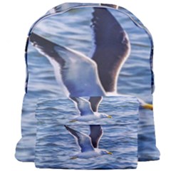 Seagull Flying Over Sea, Montevideo, Uruguay Giant Full Print Backpack by dflcprintsclothing