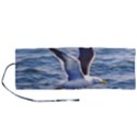 Seagull Flying Over Sea, Montevideo, Uruguay Roll Up Canvas Pencil Holder (M) View1