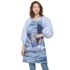 Seagull Flying Over Sea, Montevideo, Uruguay Pocket Apron by dflcprintsclothing