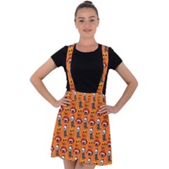 Halloween Velvet Suspender Skater Skirt by Sparkle