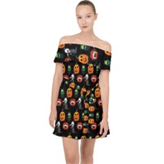 Halloween Off Shoulder Chiffon Dress by Sparkle