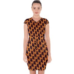 Halloween Capsleeve Drawstring Dress  by Sparkle