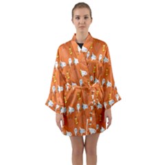 Halloween Long Sleeve Satin Kimono by Sparkle