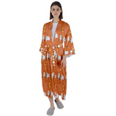 Halloween Maxi Satin Kimono by Sparkle