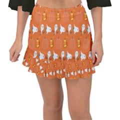 Halloween Fishtail Mini Chiffon Skirt by Sparkle