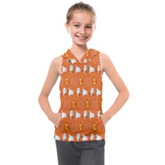 Halloween Kids  Sleeveless Hoodie by Sparkle