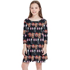 Halloween Kids  Quarter Sleeve Skater Dress by Sparkle