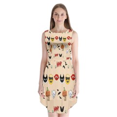 Halloween Sleeveless Chiffon Dress  