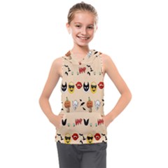 Halloween Kids  Sleeveless Hoodie by Sparkle