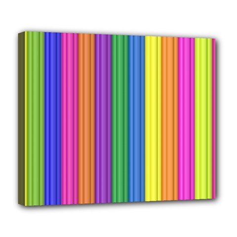 Colorful Spongestrips Deluxe Canvas 24  X 20  (stretched) by Sparkle