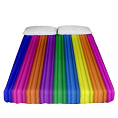 Colorful Spongestrips Fitted Sheet (california King Size)