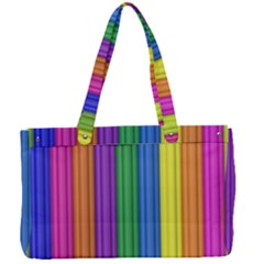 Colorful Spongestrips Canvas Work Bag by Sparkle