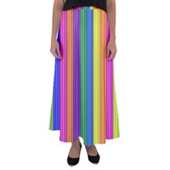 Colorful Spongestrips Flared Maxi Skirt by Sparkle