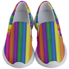 Colorful Spongestrips Kids Lightweight Slip Ons by Sparkle