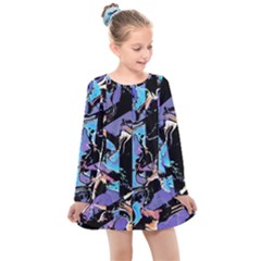 Eyesore  Kids  Long Sleeve Dress by MRNStudios