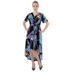 Eyesore  Front Wrap High Low Dress by MRNStudios