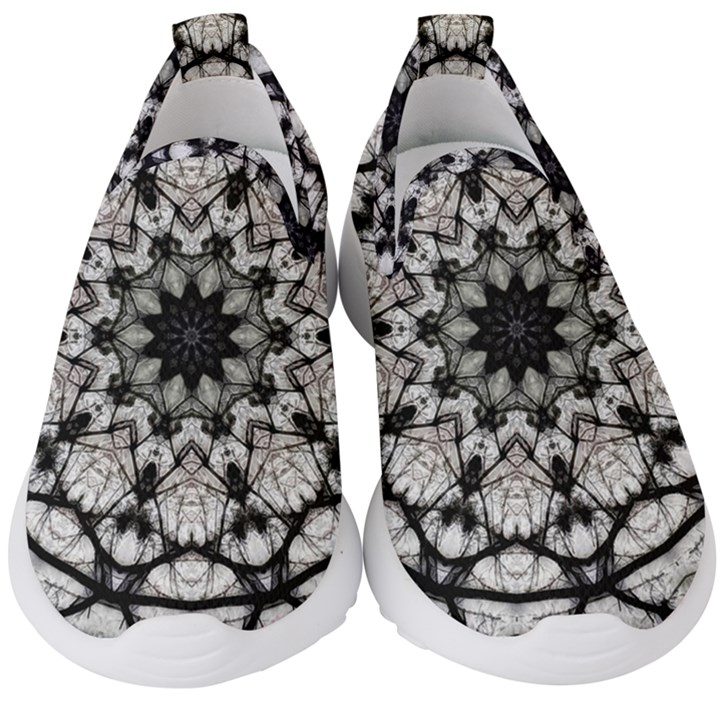 Evil Mandala  Kids  Slip On Sneakers