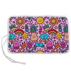 Colourful Funny Pattern Pen Storage Case (s) by designsbymallika