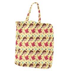 Cute Leaf Pattern Giant Grocery Tote by designsbymallika