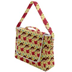 Cute Leaf Pattern Box Up Messenger Bag by designsbymallika