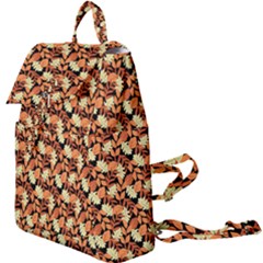 Autumn Leaves Orange Pattern Buckle Everyday Backpack by designsbymallika