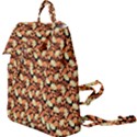 Autumn Leaves Orange Pattern Buckle Everyday Backpack View1