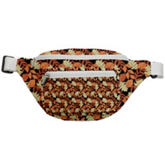 Autumn Leaves Orange Pattern Fanny Pack by designsbymallika