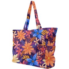 Colourful Print 5 Simple Shoulder Bag by designsbymallika