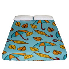 New Season Umbrella Fitted Sheet (king Size) by designsbymallika