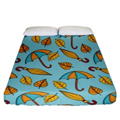 New Season Umbrella Fitted Sheet (queen Size) by designsbymallika