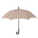 Orange Pink Tree Pattern Hook Handle Umbrellas (Medium) View3