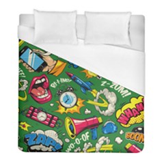 Cartoon Pattern Duvet Cover (full/ Double Size) by designsbymallika