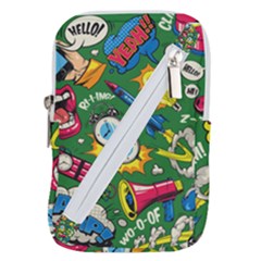 Cartoon Pattern Belt Pouch Bag (large) by designsbymallika