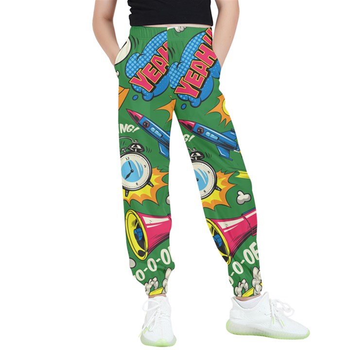 Cartoon Pattern Kids  Elastic Waist Pants