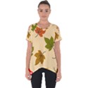 Autumn Leaves Cut Out Side Drop Tee View1