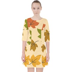 Autumn Leaves Pocket Dress